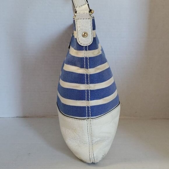 Kate Spade Southport Ave Shoulder Bag Cora Crossbody Blue White Stripe WOMAN'S - Picture 5 of 16